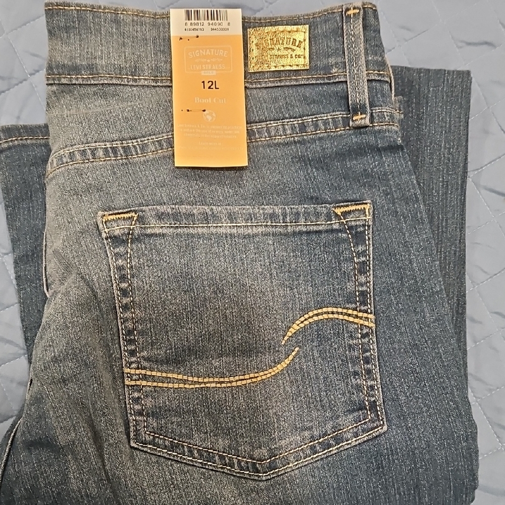 Levi's Blue Bootcut Jeans with Classic Stitching